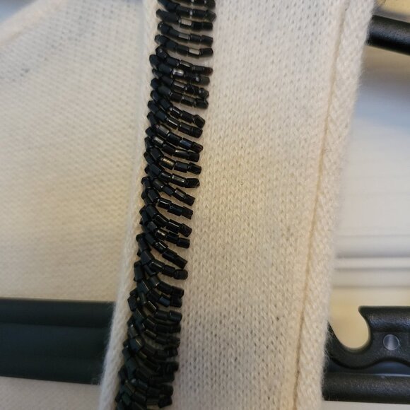 TORY BURCH CASHMERE EMBELISHED WOMENS SWEATER SIZE XS - Picture 4 of 10